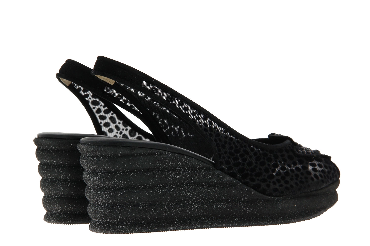 Fernando Pensato Keilsandale PRINCESS CAMOSCIO NERO (36)