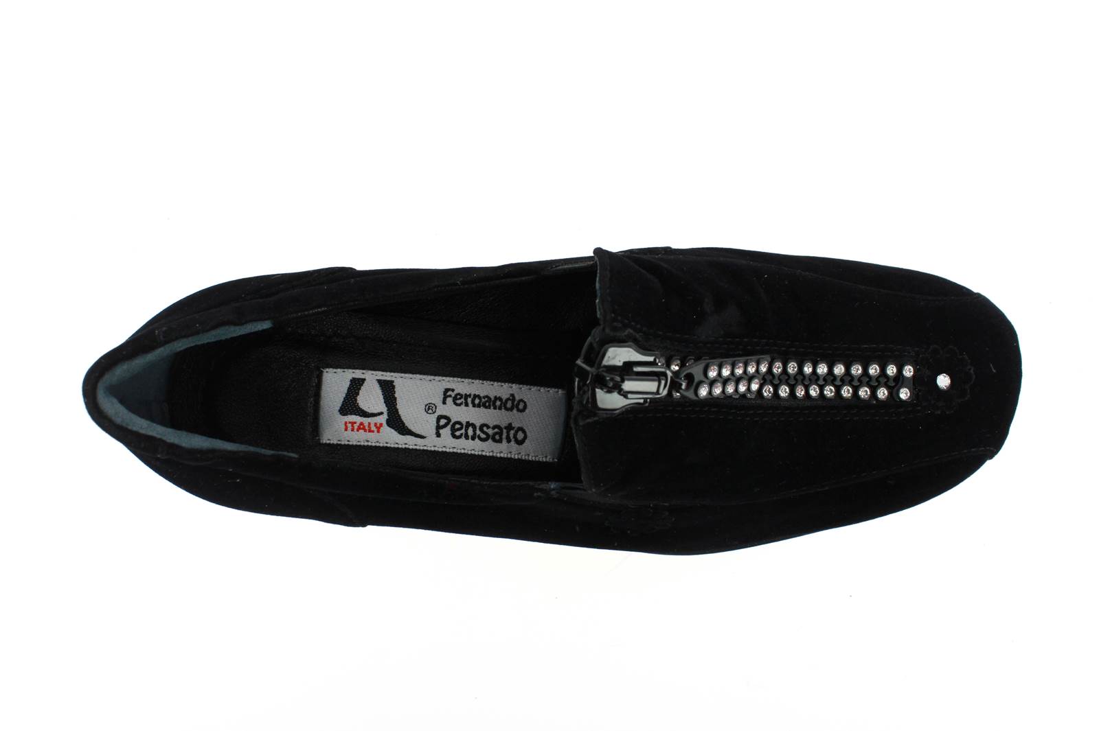 Fernando Pensato Plateauschuh MIRACLE VELVET NERO (36)