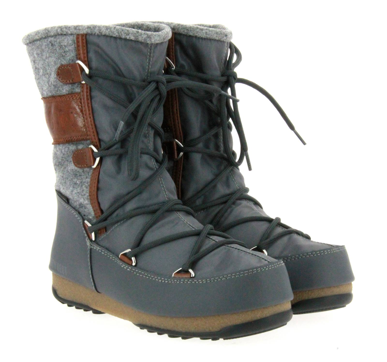 Moon Boot Snowboots VIENNA FELT GREY BROWN (39) Moon Boot Snowboots VIENNA FELT GREY BROWN (39)