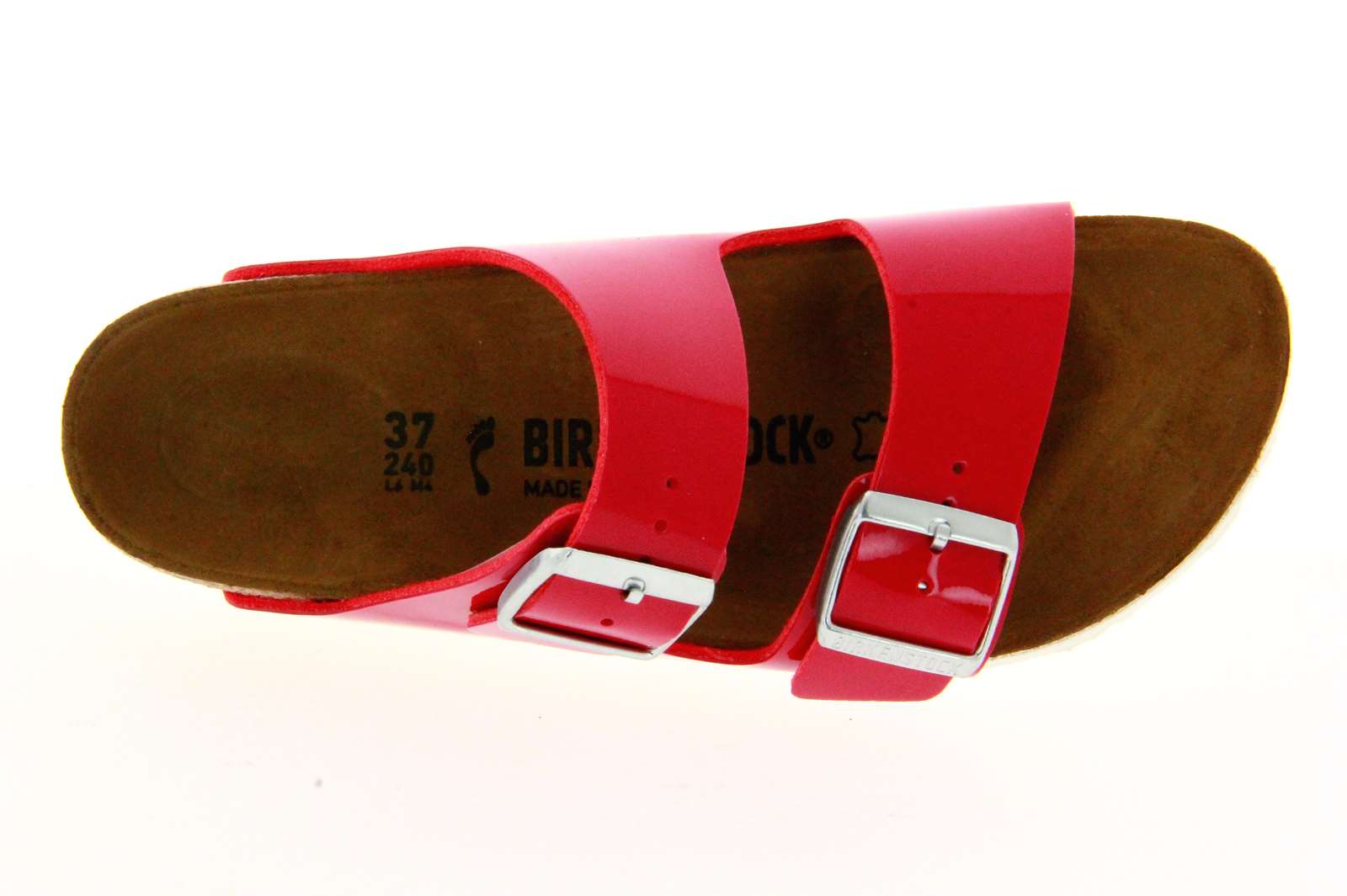 Birkenstock Pantolette ARIZONA SCHMAL BIRKO-FLOR TANGO RED PATENT (37 )