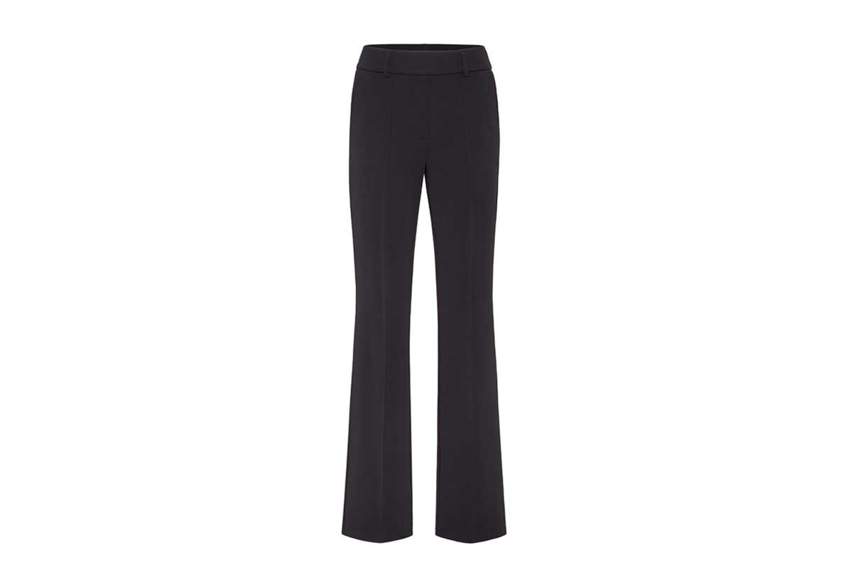 Cambio Flared-Fit Stoffhose FRANCOISE- schwarz/ black