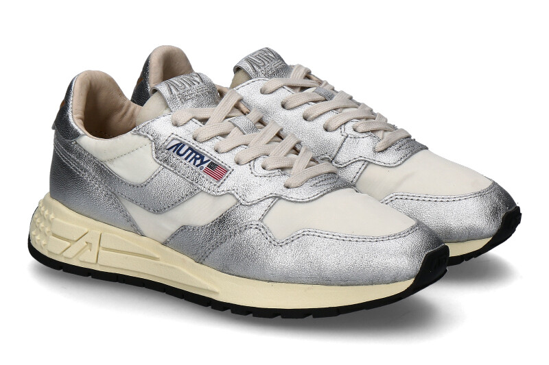 Autry Damen- Sneaker REELWIND LAMINATO AN01- white/ silver