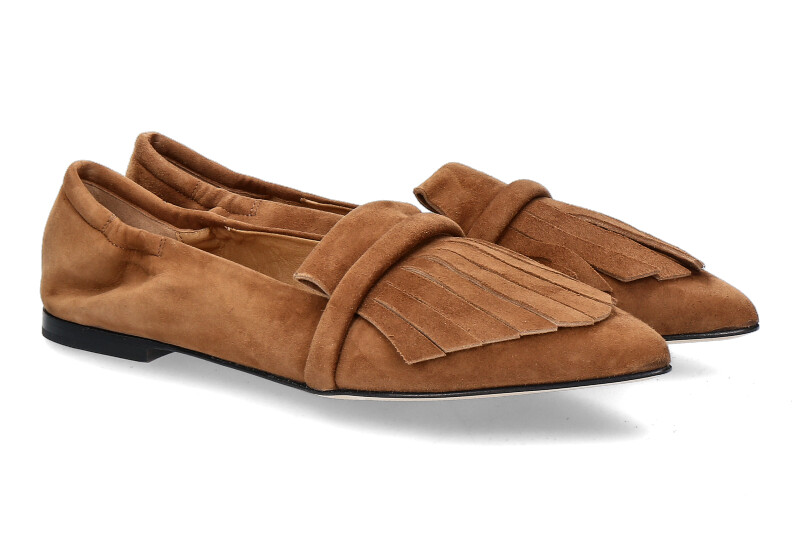 Pomme D'Or Slipper GRACE CAMOSCIO TOFFEE (39½)