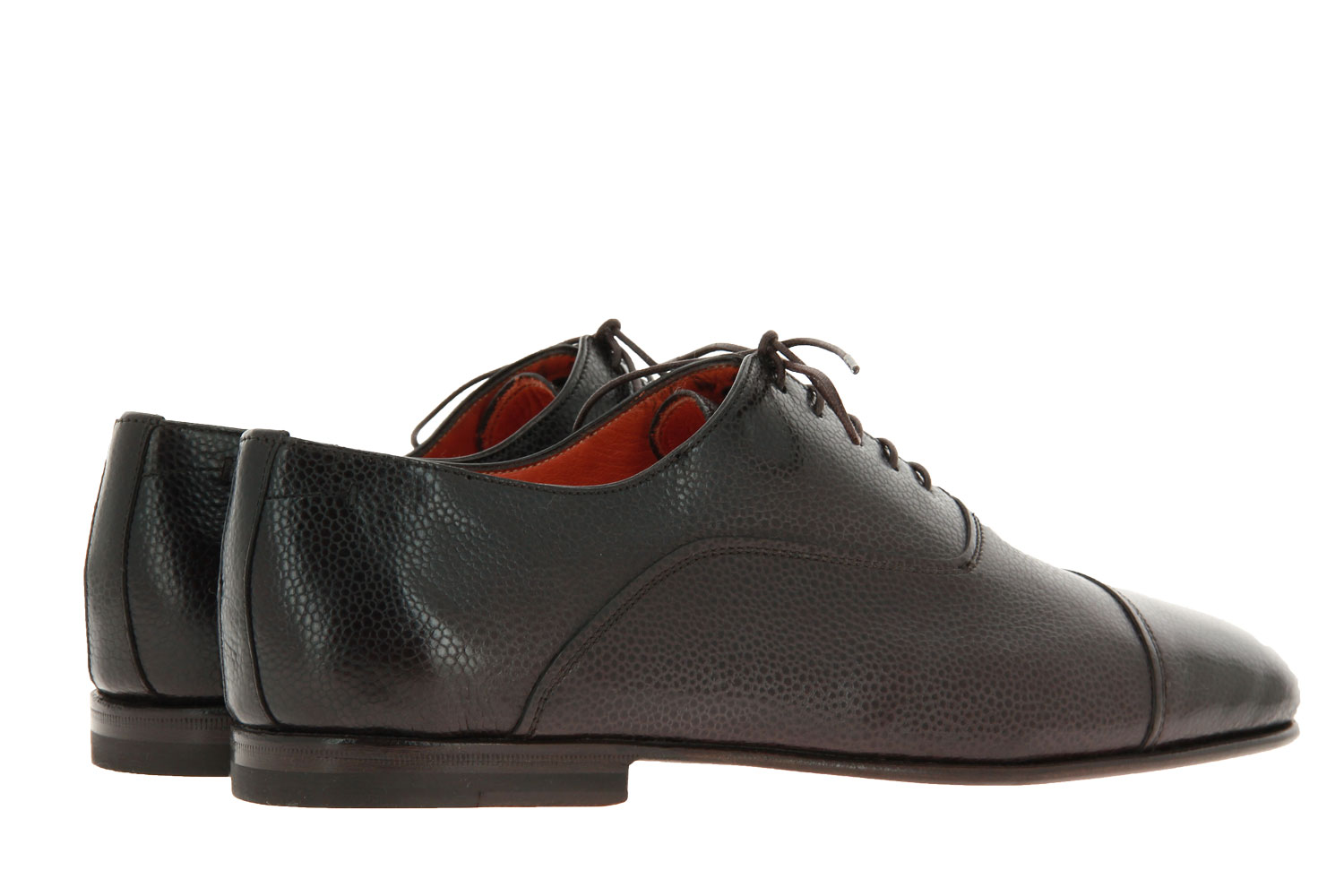 Santoni Schnürer LEATHER DARKBROWN (43)