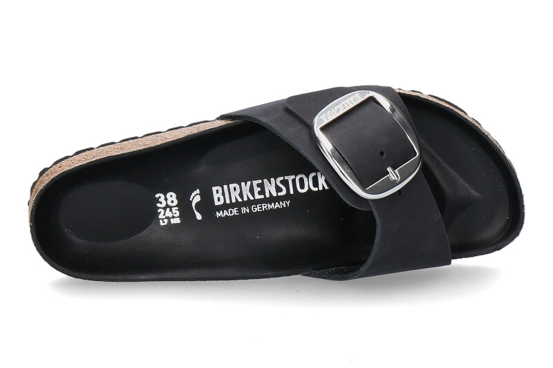 Birkenstock Pantolette SCHMAL MADRID BIG BUCKLE BLACK (40)