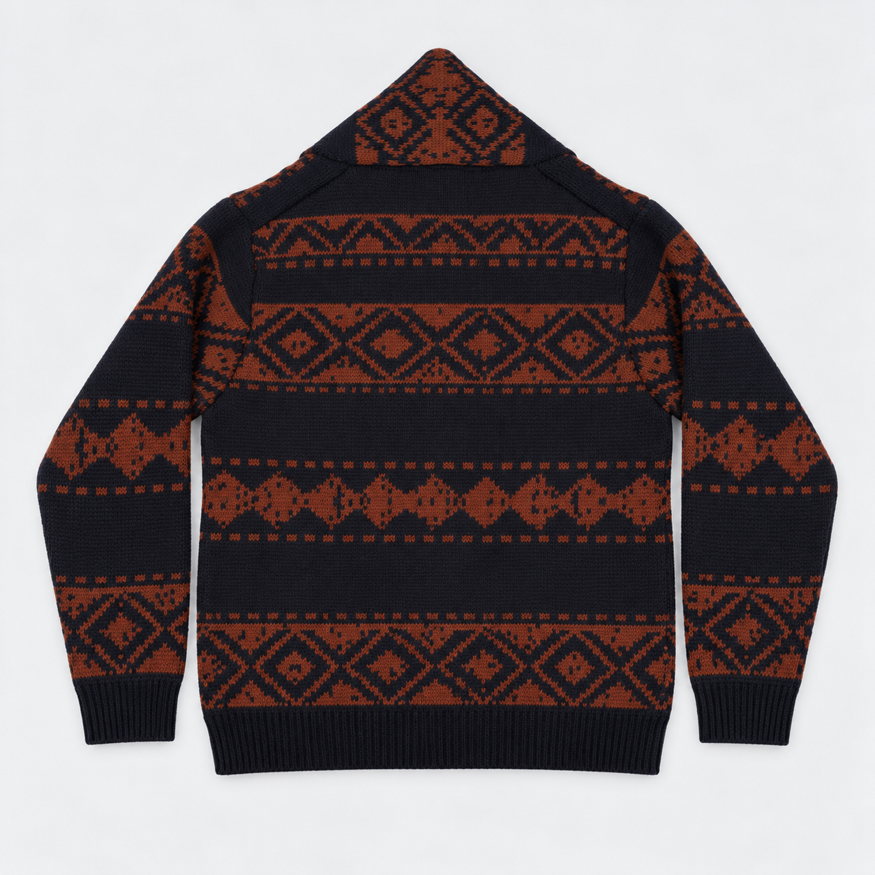 Nordischer Strickcardigan in Dunkelblau