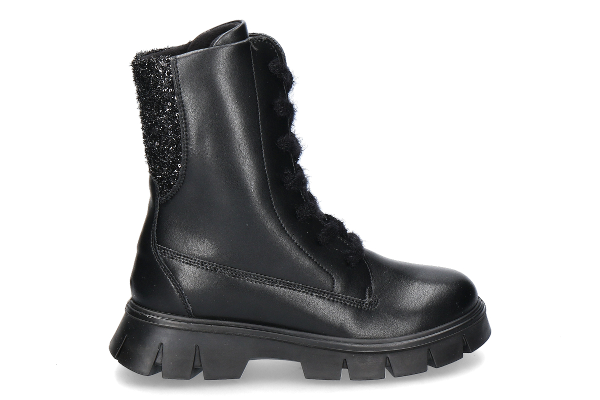 Primigi Mädchen- Stiefelette RANDY GLITTER gefüttert- nero/ schwarz