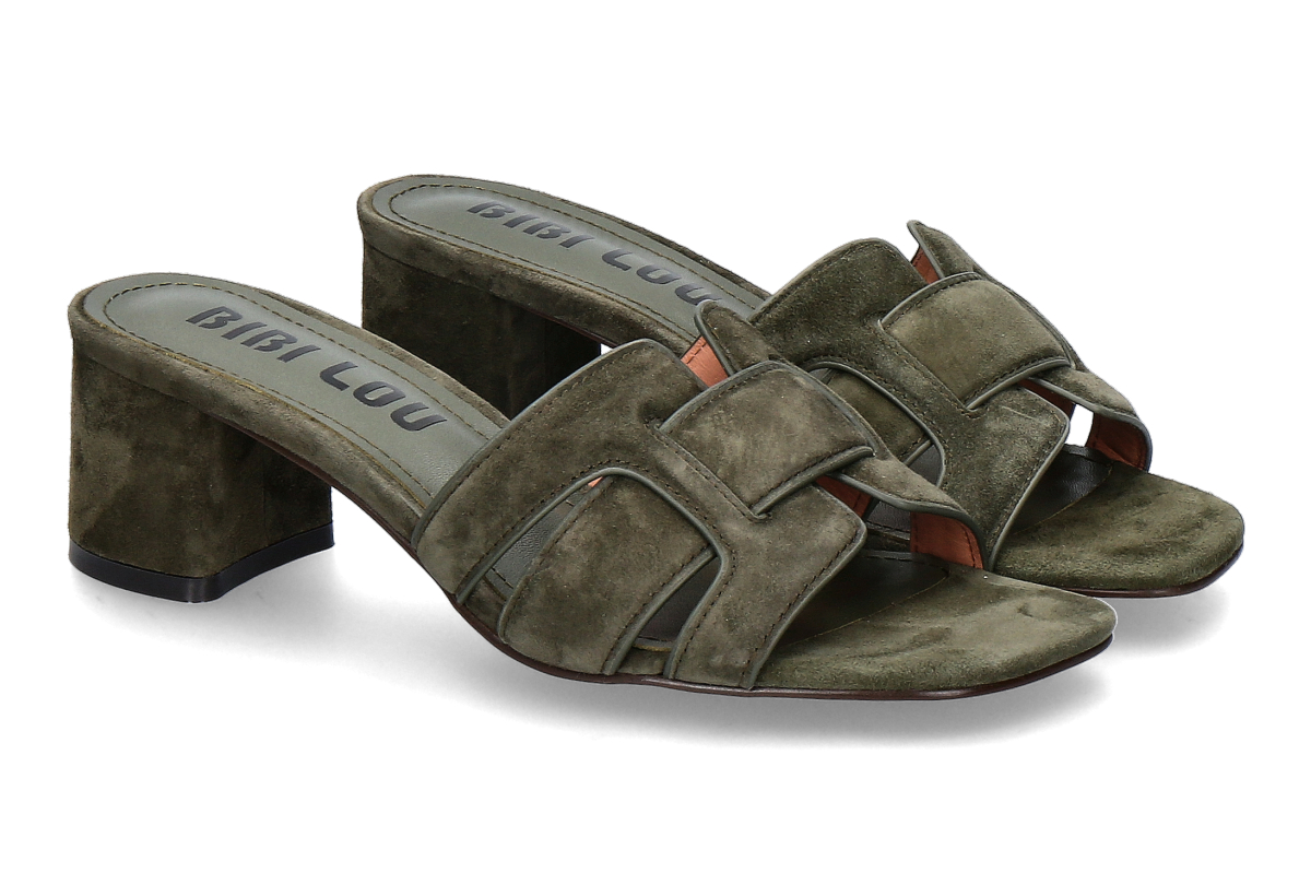 Bibi Lou Pantolette HOLLY- verde kaki/ khaki grün