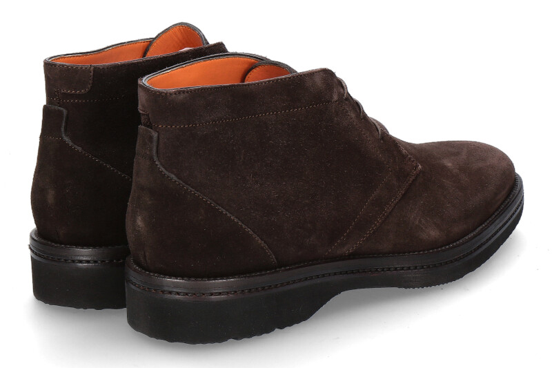 Santoni Stiefelette VELOUR BROWN (43½)