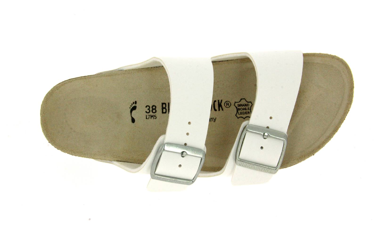 Birkenstock Pantolette ARIZONA SCHMAL BIRKO-FLOR WEIß (38)