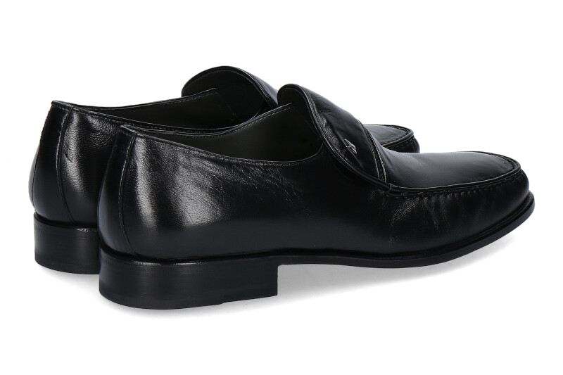 Moreschi Slipper SARATOGA CALF NERO (44½)