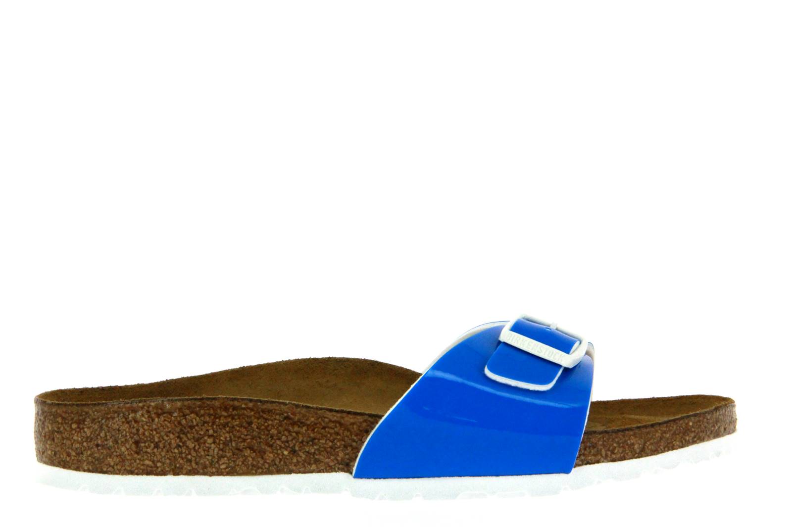 Birkenstock Pantolette MADRID SCHMAL PATENT NEON BLUE (36)