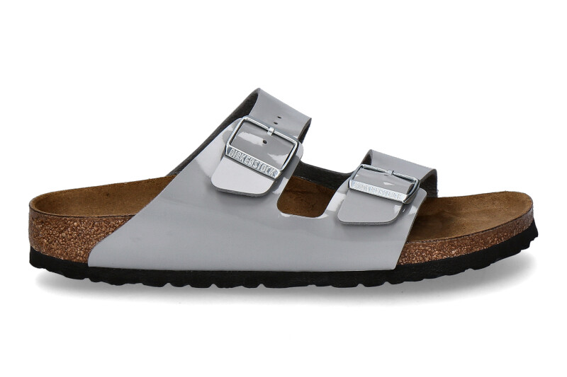 Birkenstock Pantolette ARIZONA SCHMAL PATENT ALLOY