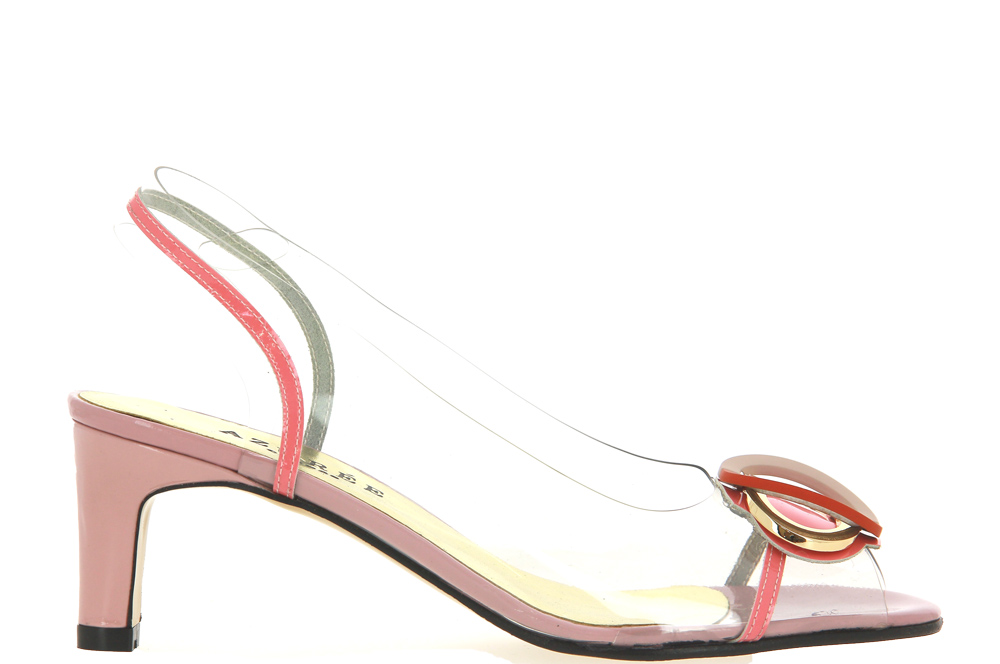 Azurée Cannes Sandalette MEROR COMPO PAMPLEMOUSSE MOTIF COGNAC