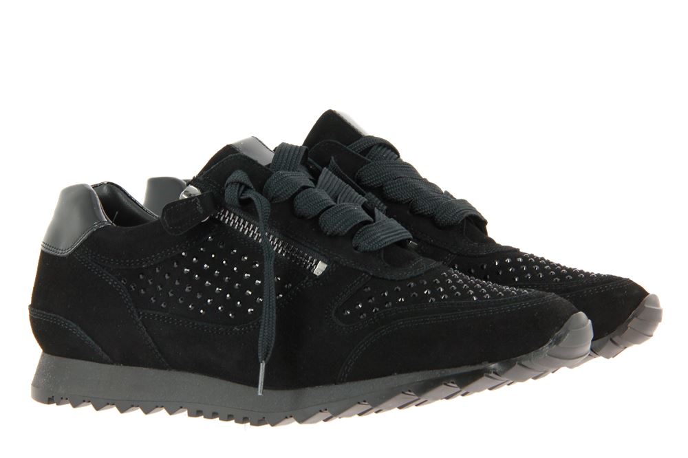 Hassia Sneaker BARCELONA H-WEITE SAMTZIEGE BLACK (38)