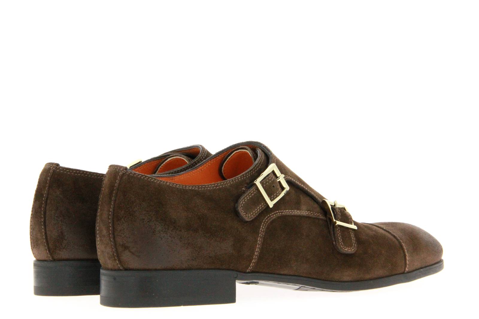 Santoni Monk VELOUR BROWN (42)