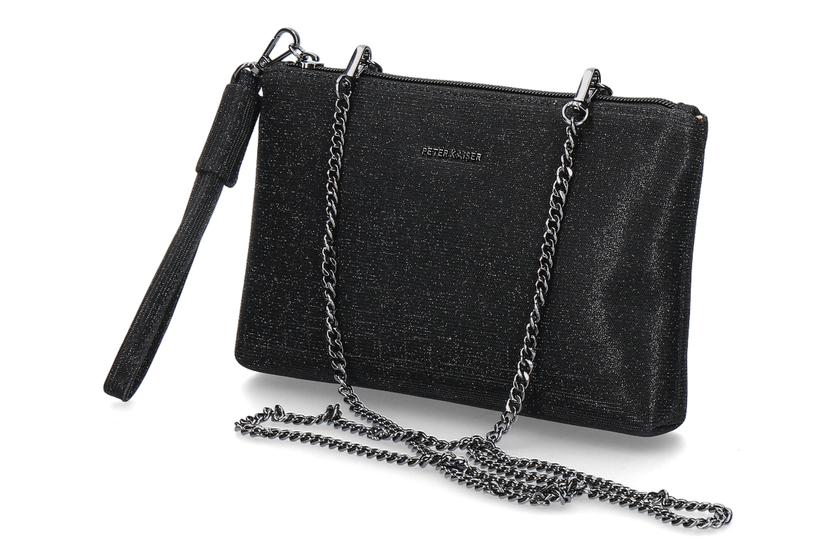 Peter Kaiser Handtasche GLITTER- schwarz/ black