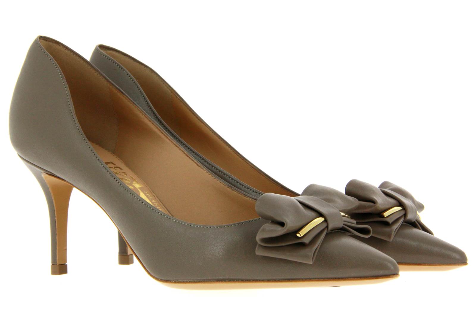 Salvatore Ferragamo Pumps RUNA CALF FANGO (38)