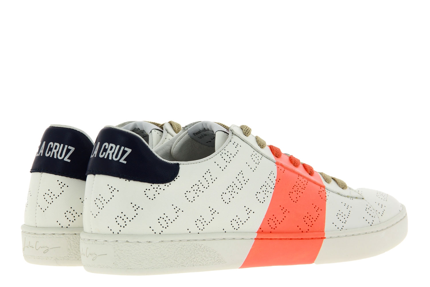 Lola Cruz Sneaker NAPPA ORANGE WHITE (39)