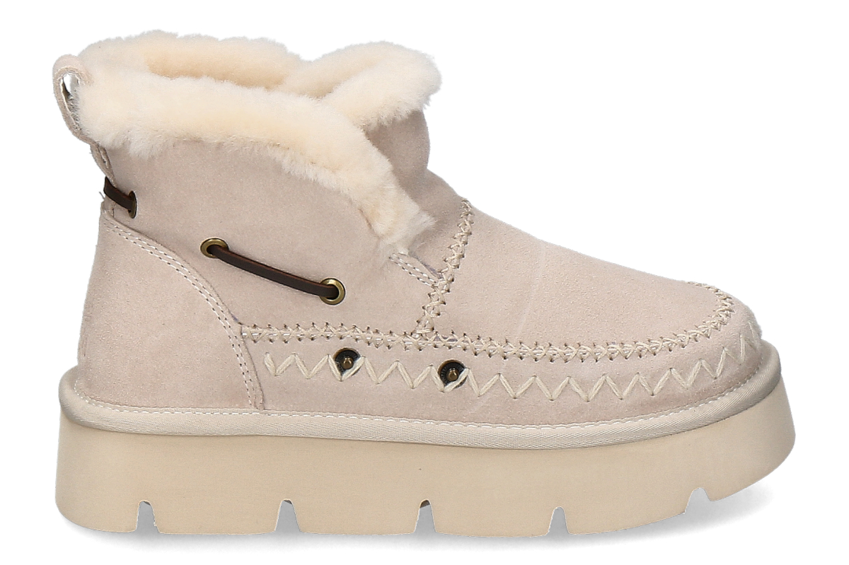 Nan-Ku Couture Bootie gefüttert GHF01- hellbeige