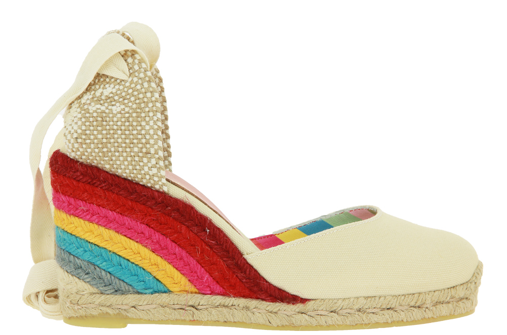 Castaner Keilsandale Carina IVORY