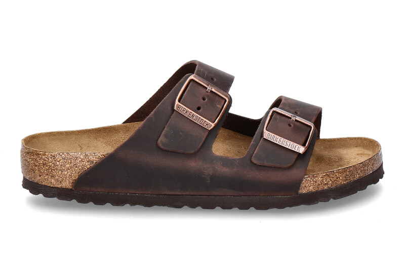 Birkenstock Pantolette ARIZONA NORMAL FETTLEDER HABANA (46)