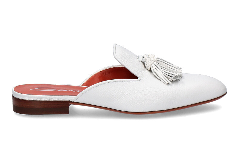 Santoni Pantolette CALF BIANCO (36) Santoni Pantolette CALF BIANCO (36)