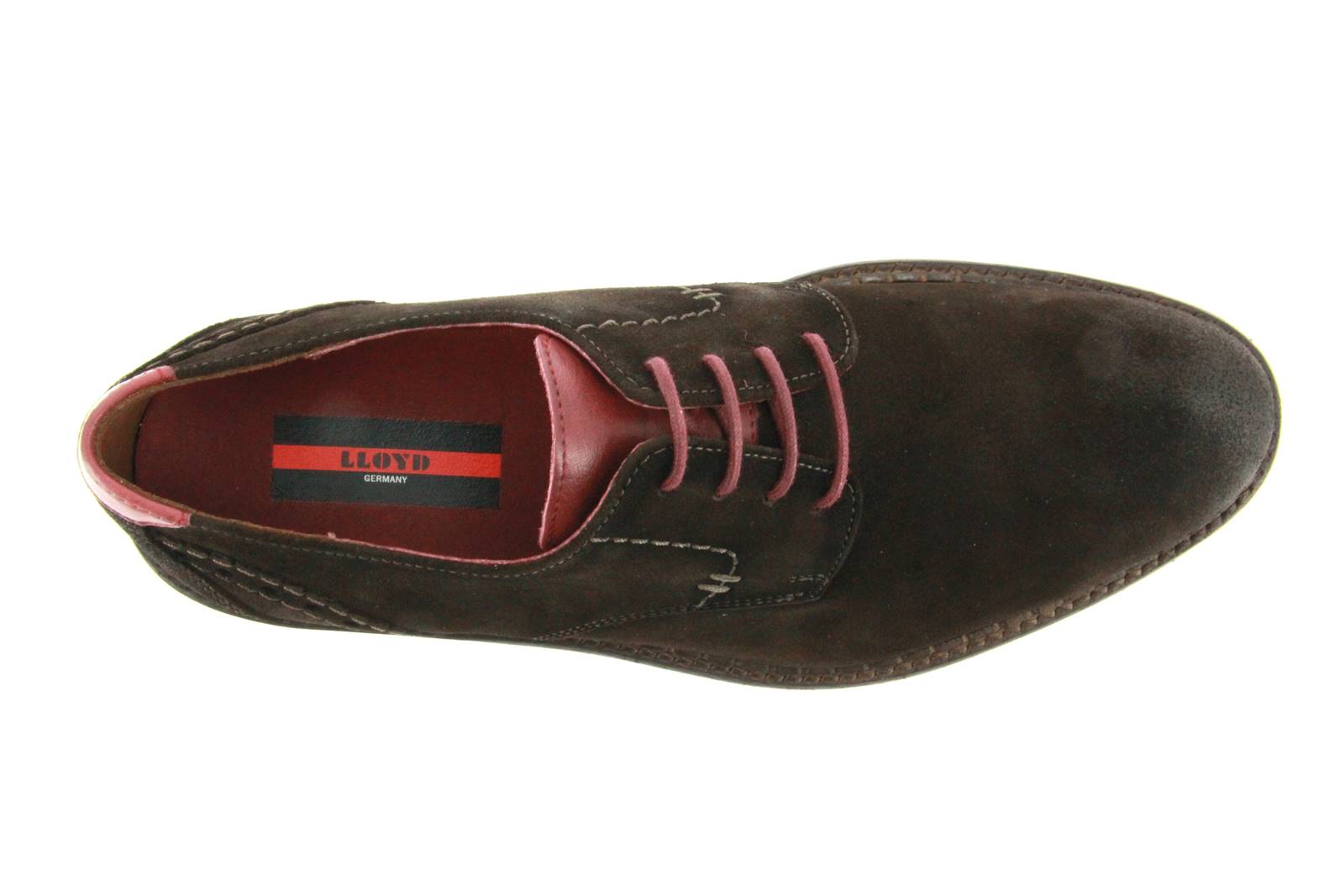Lloyd Schnürer GIDEON LIBRA SUEDE CALF T.D.MORO BORDO (43) Lloyd Schnürer GIDEON LIBRA SUEDE CALF T.D.MORO BORDO (43)