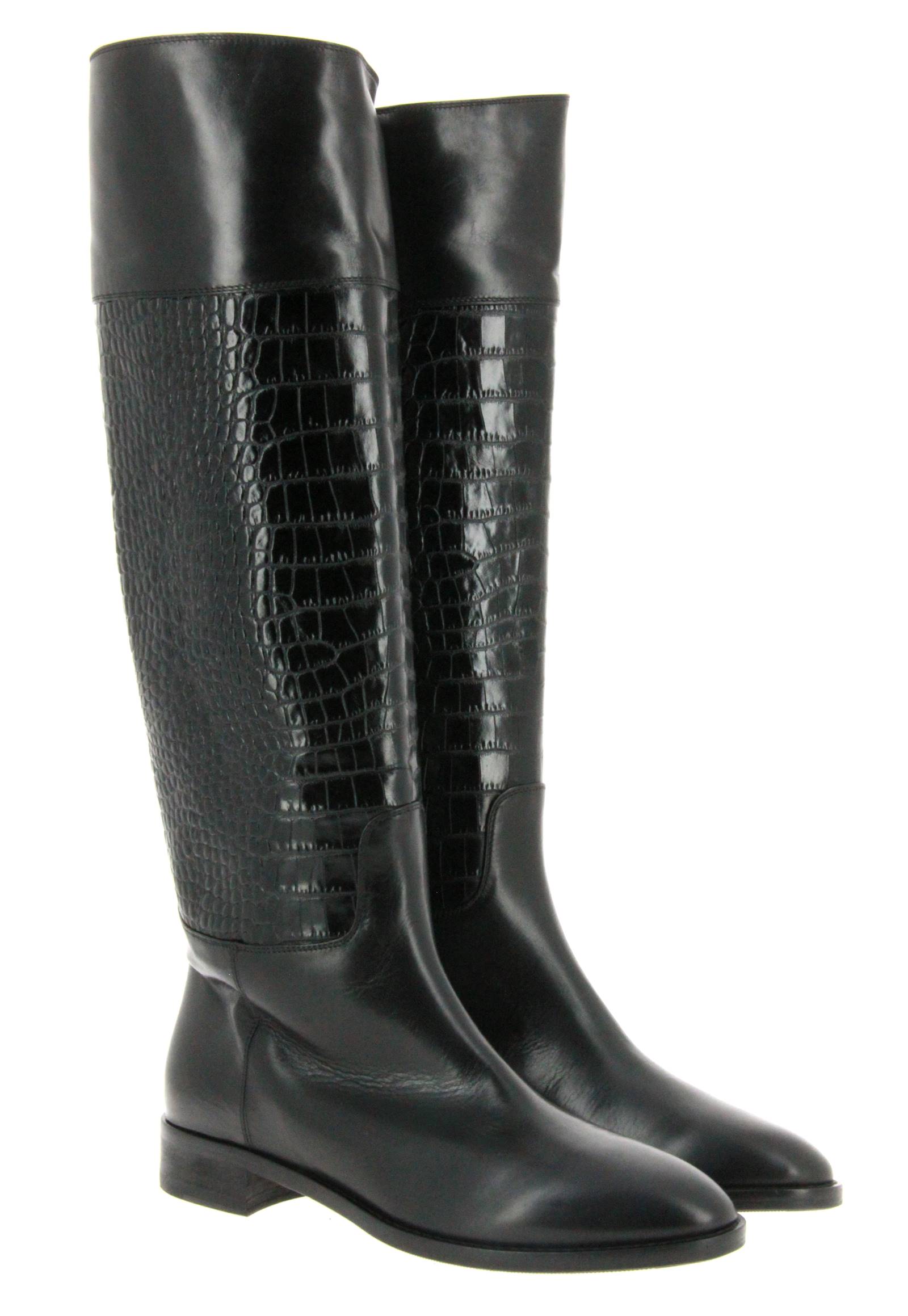 ScarpaRossa Stiefel VITELLO NERO COCCO (40)