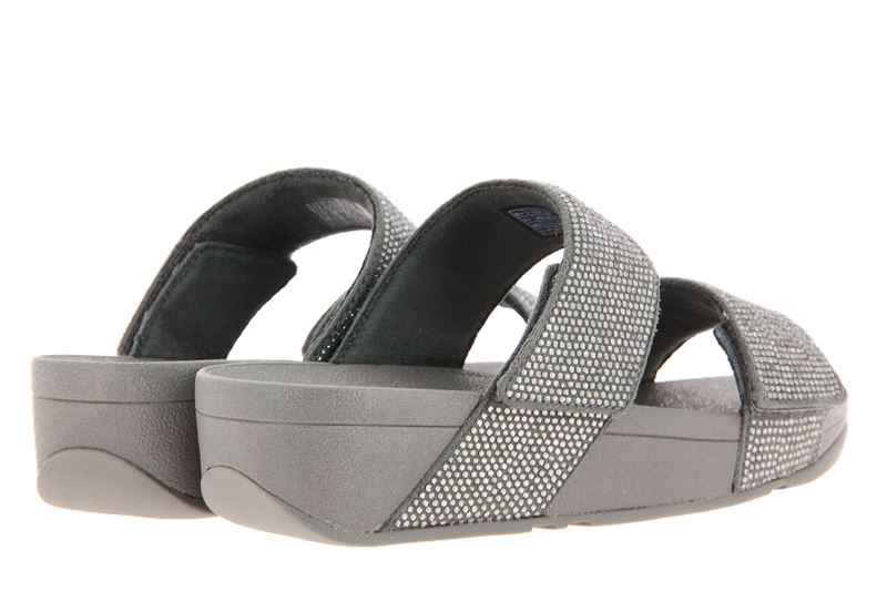 Fitflop Pantolette MINA CRYSTAL SLIDES PEWTER  (39)