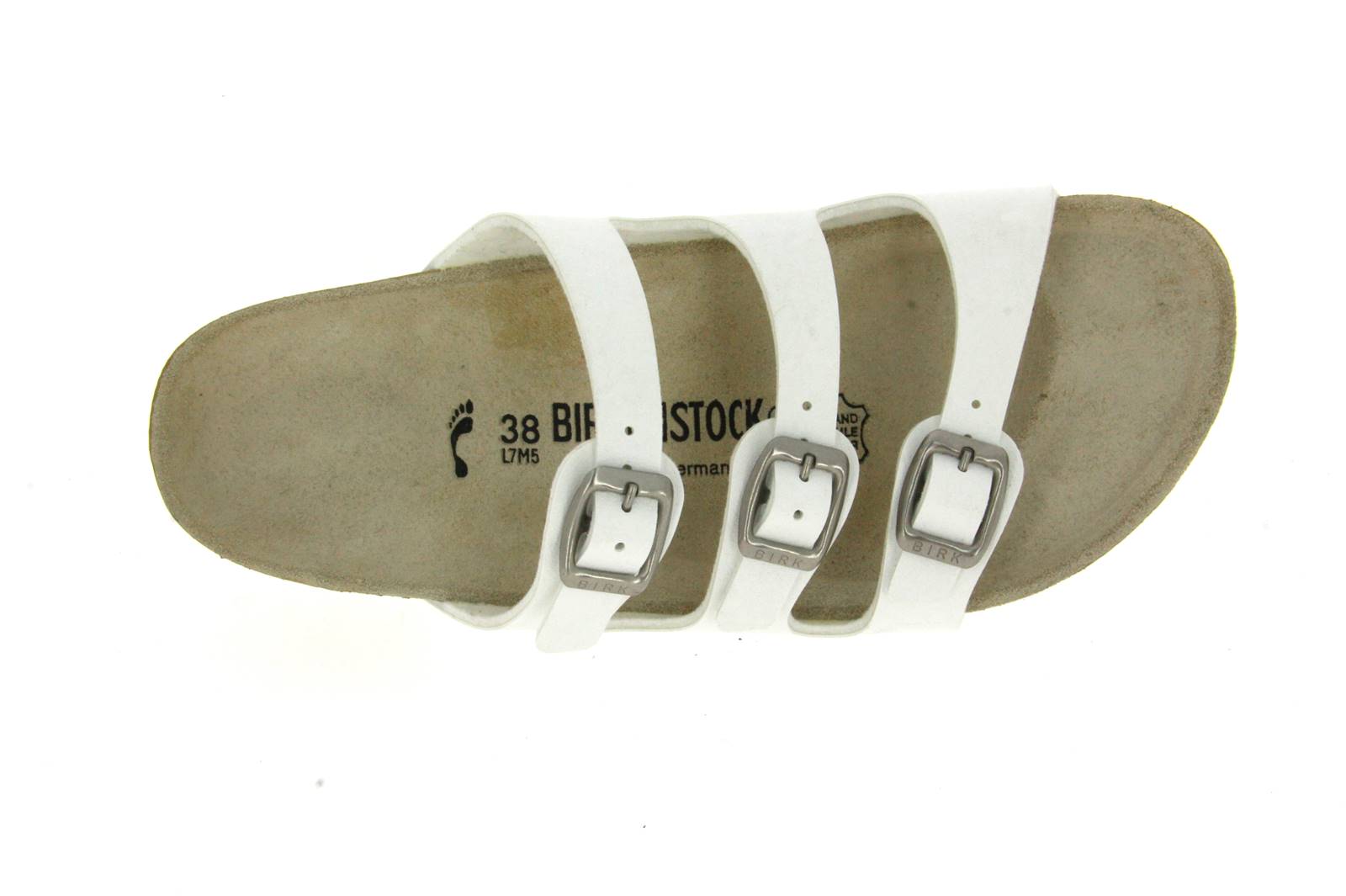 Birkenstock Pantolette FLORIDA SCHMAL BIRKO FLOR WEIß (37 ) Birkenstock Pantolette FLORIDA SCHMAL BIRKO FLOR WEIß (37 )