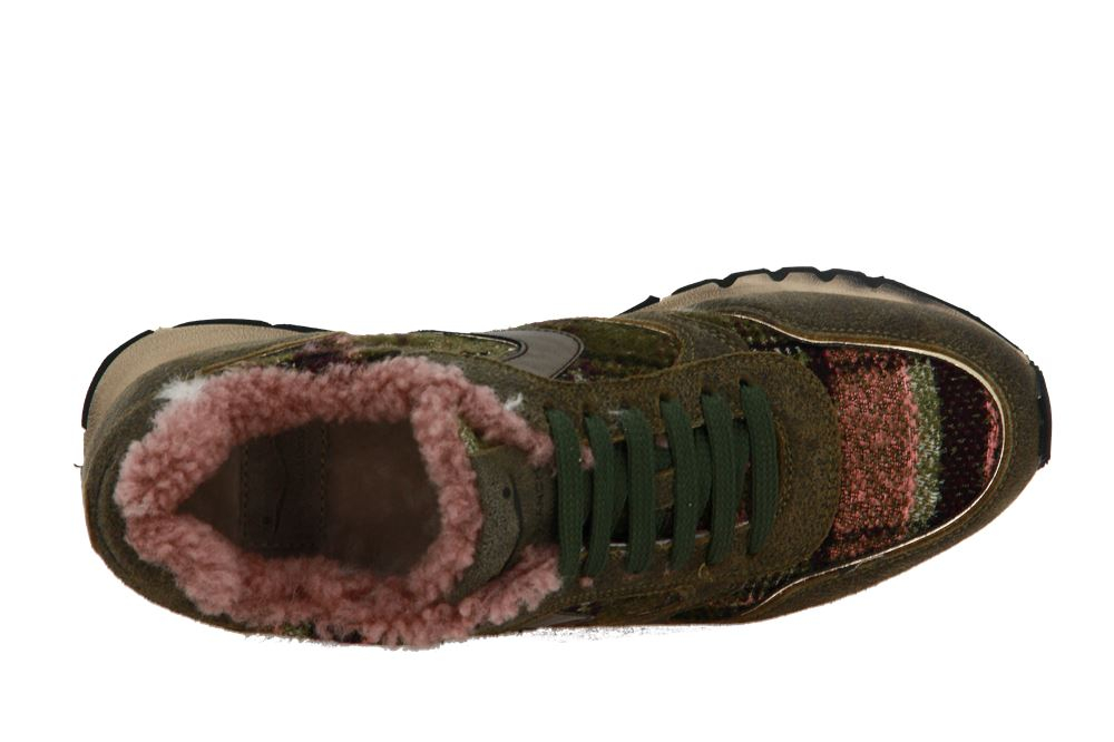 Voile Blanche Sneaker gefüttert JULIA GOAT RING MILITARE ROSA (38)