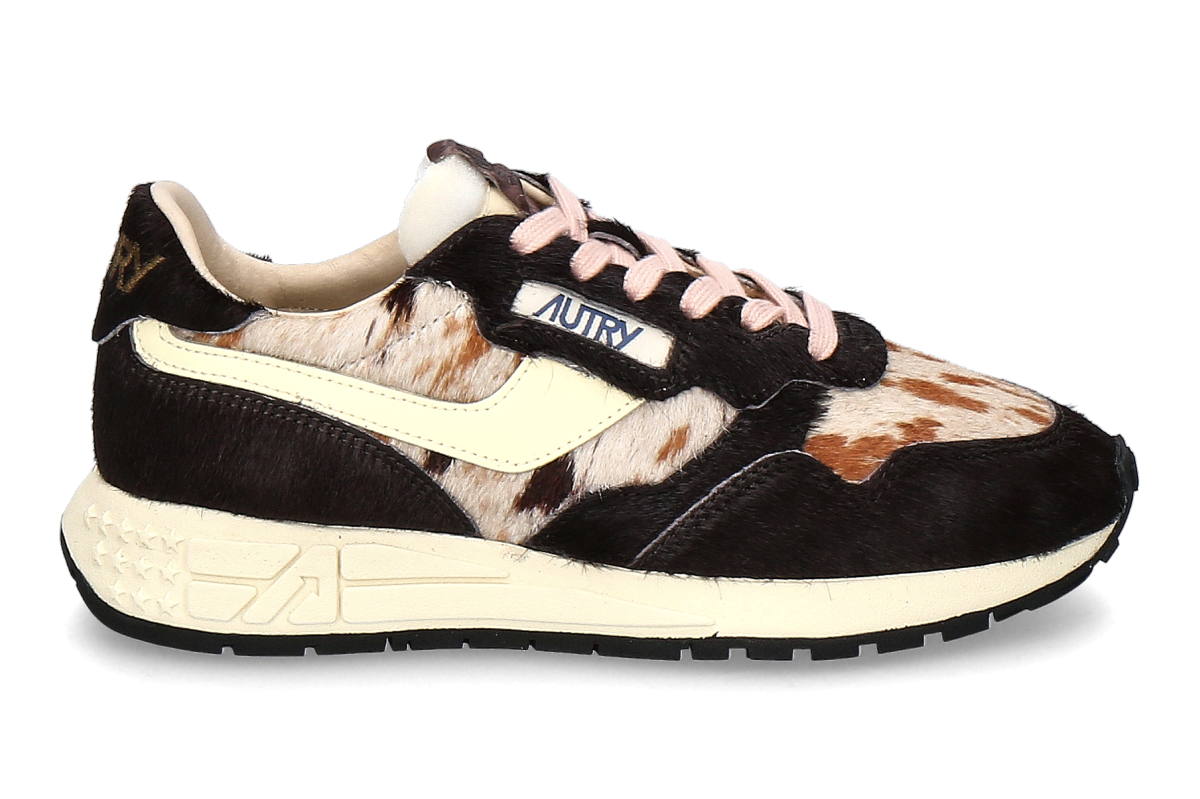 Autry Damen- Sneaker REELWIND LOW OG01- Pony Mix/ braun