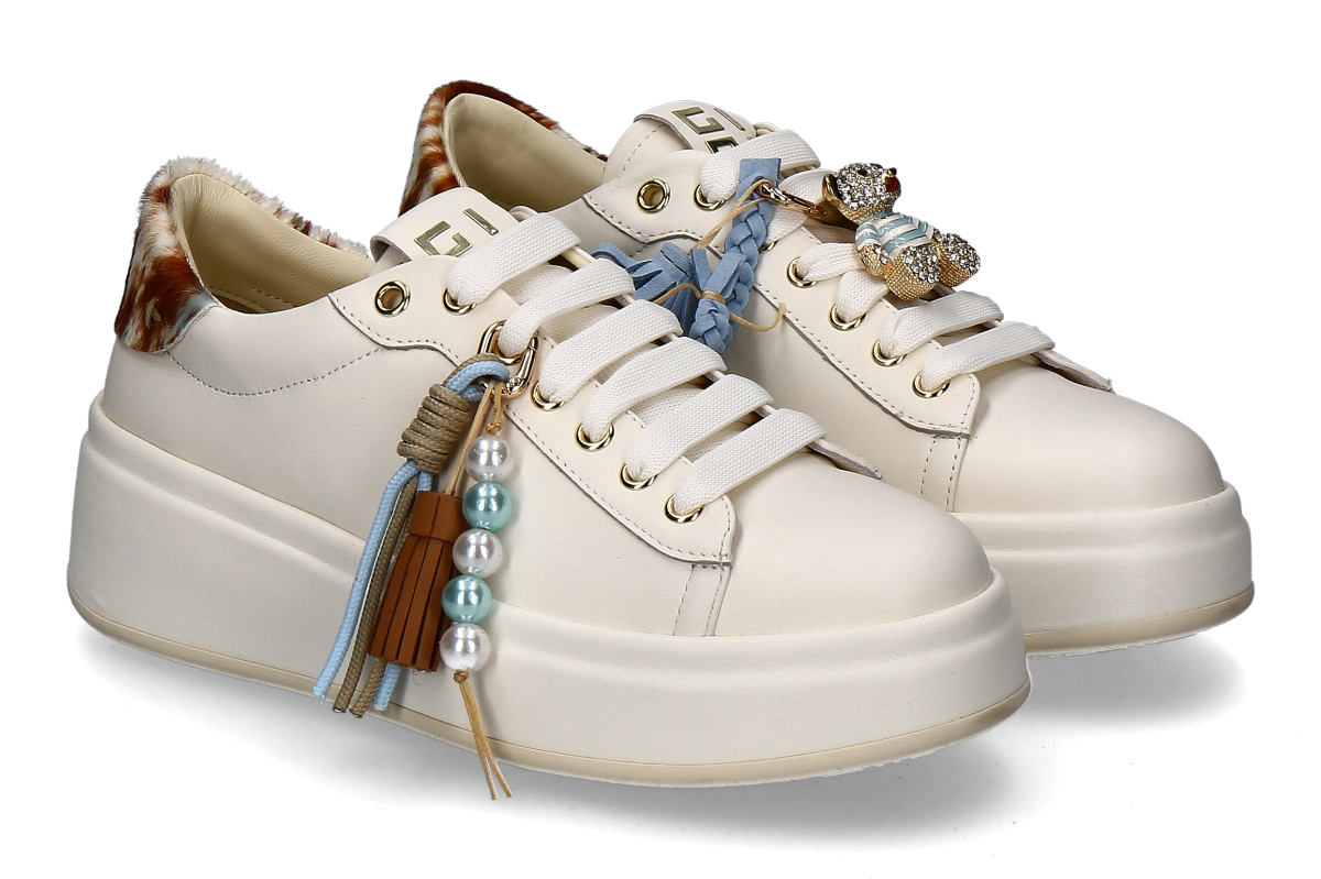 Gio+ Damen- Sneaker OLIVA02 COMBI- latte mucca/ elfenbein
