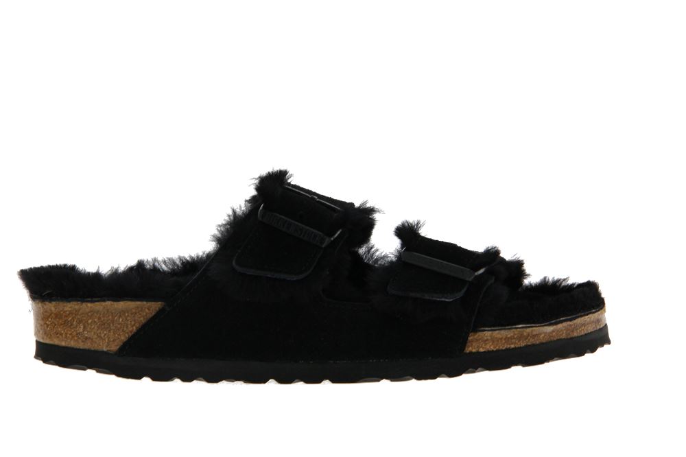 Birkenstock Pantolette gefüttert ARIZONA SCHMAL FUR BLACK (36) Birkenstock Pantolette gefüttert ARIZONA SCHMAL FUR BLACK (36)