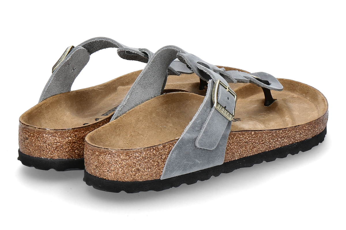 Birkenstock Damen- Zehensteg Pantolette GIZEH BRAIDED NORMAL- grau_274200009_2