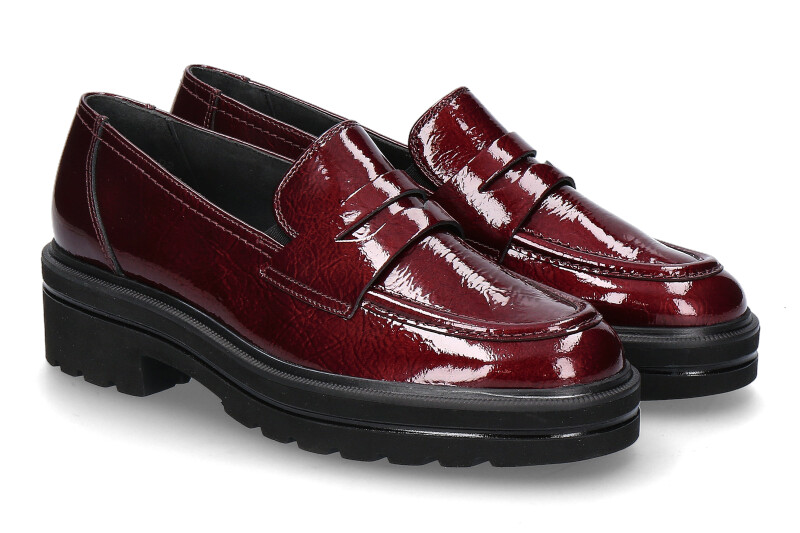Paul Green Slipper SPORTLACK- wine/weinrot