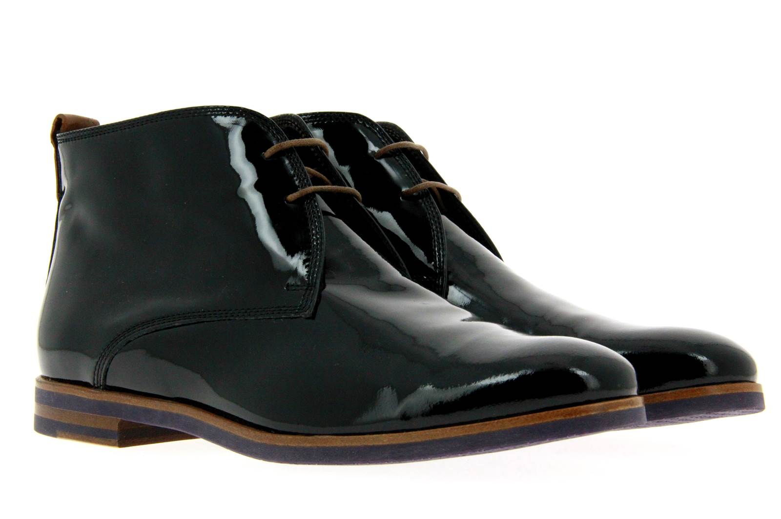 Attilio Giusti Leombruni Schnürstiefelette VERNICE NERO (37½)