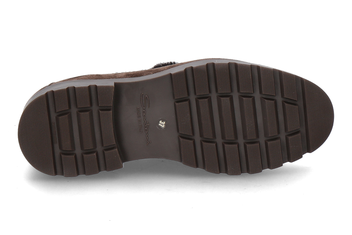Santoni Damen  Loafer gefüttert VELOURS dark brown_232300074_4
