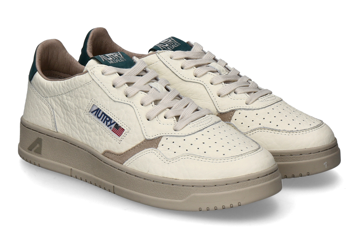 Autry Herren- Sneaker MEDALIST LOW NE18- weiß/ grau/ grün