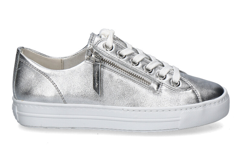 Paul Green Sneaker NAPPA METALLIC- alu/ silber