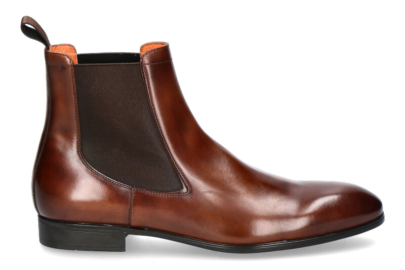 Santoni Chelsea Boot LEATHER BROWN (43)