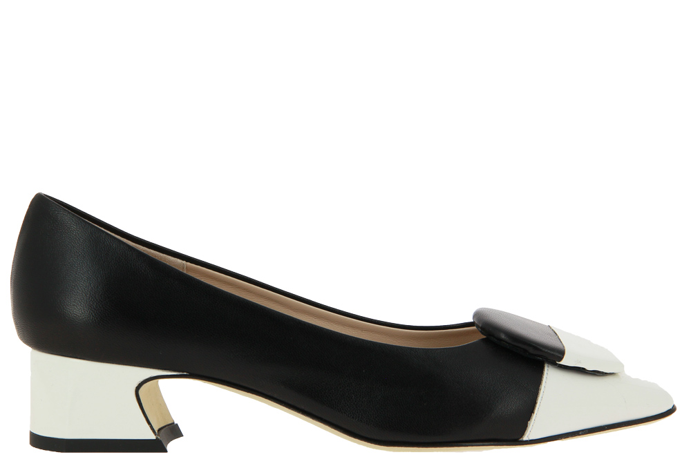 Status Pumps IMPERO NERO VERNICE BIANCO