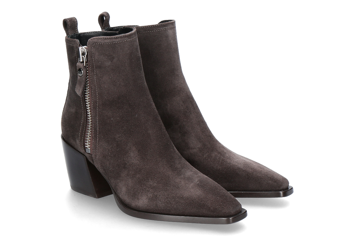 AGL Cowboy Bootie ABIGAIL zip- ebano/ dunkelbraun