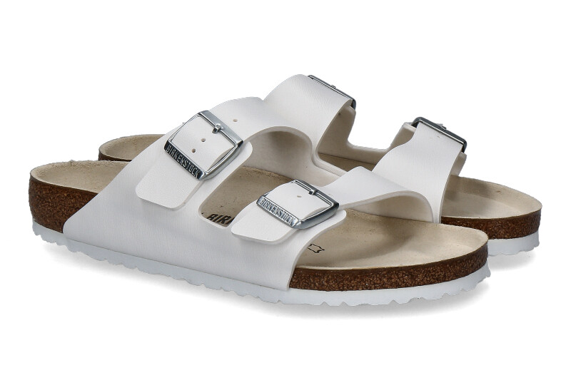 Birkenstock Pantolette ARIZONA NORMAL BIRKO-FLOR WEISS (40)