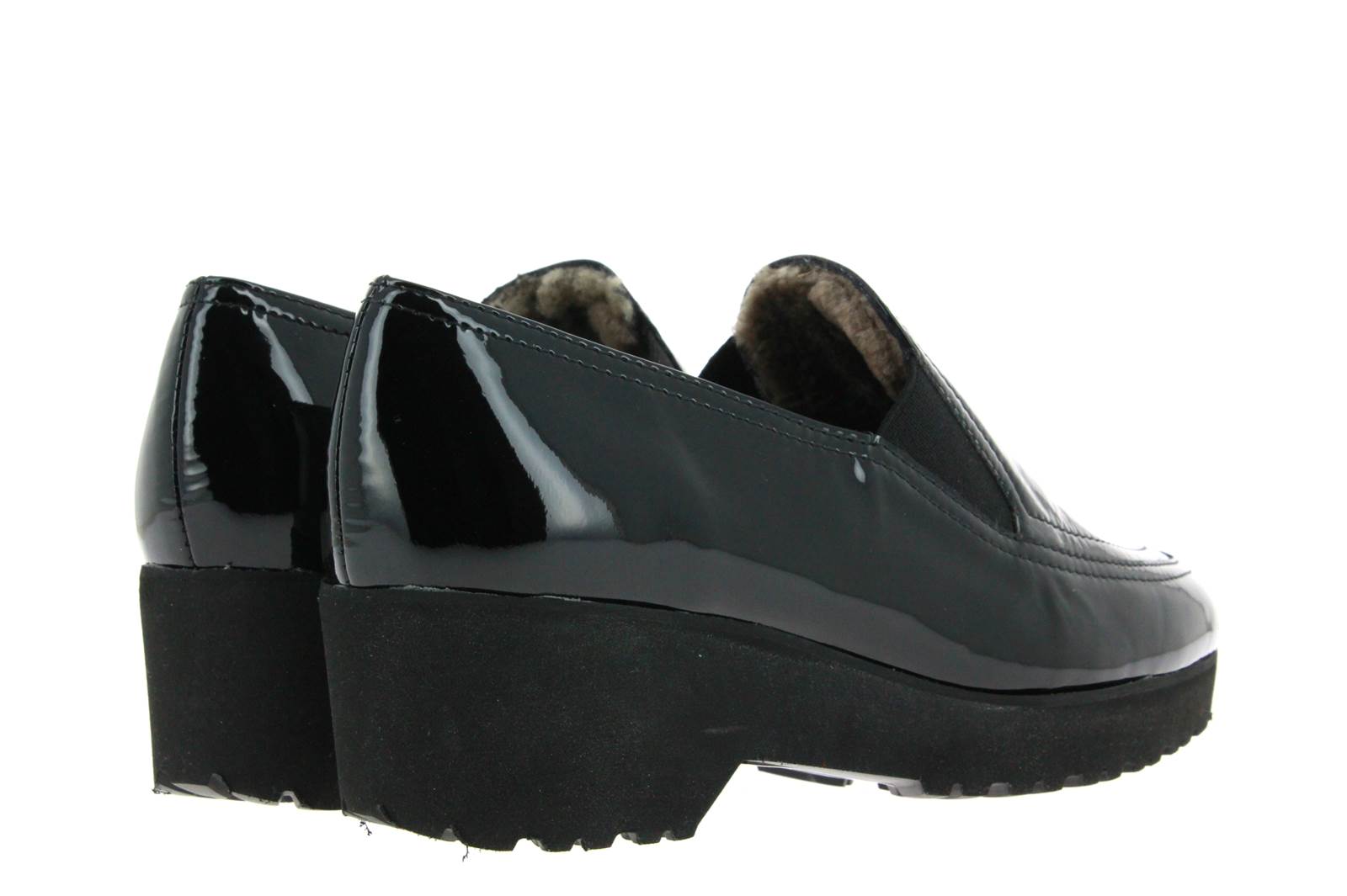 Brunate Slipper gefüttert SOFTLACK NERO (38½)