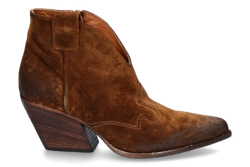 Elena Iachi Cowboy- Bootie HOMBRE WASH- cognac