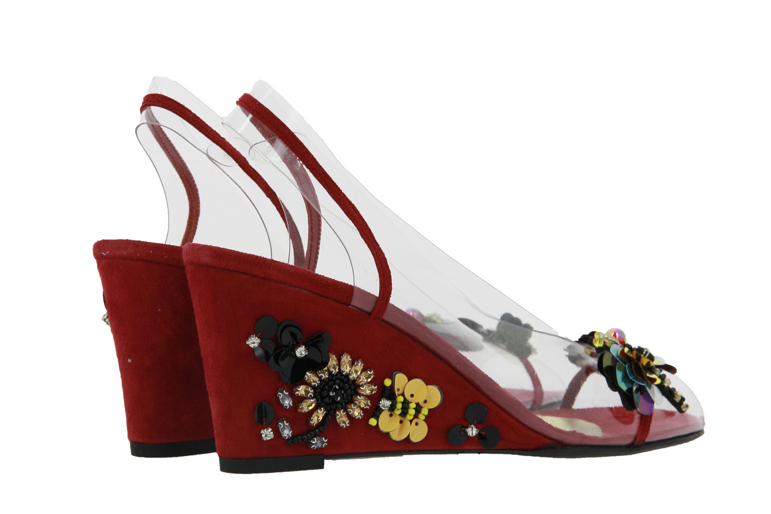 Azuree Keilsandale NANDIN VELOURS ROUGE (40)