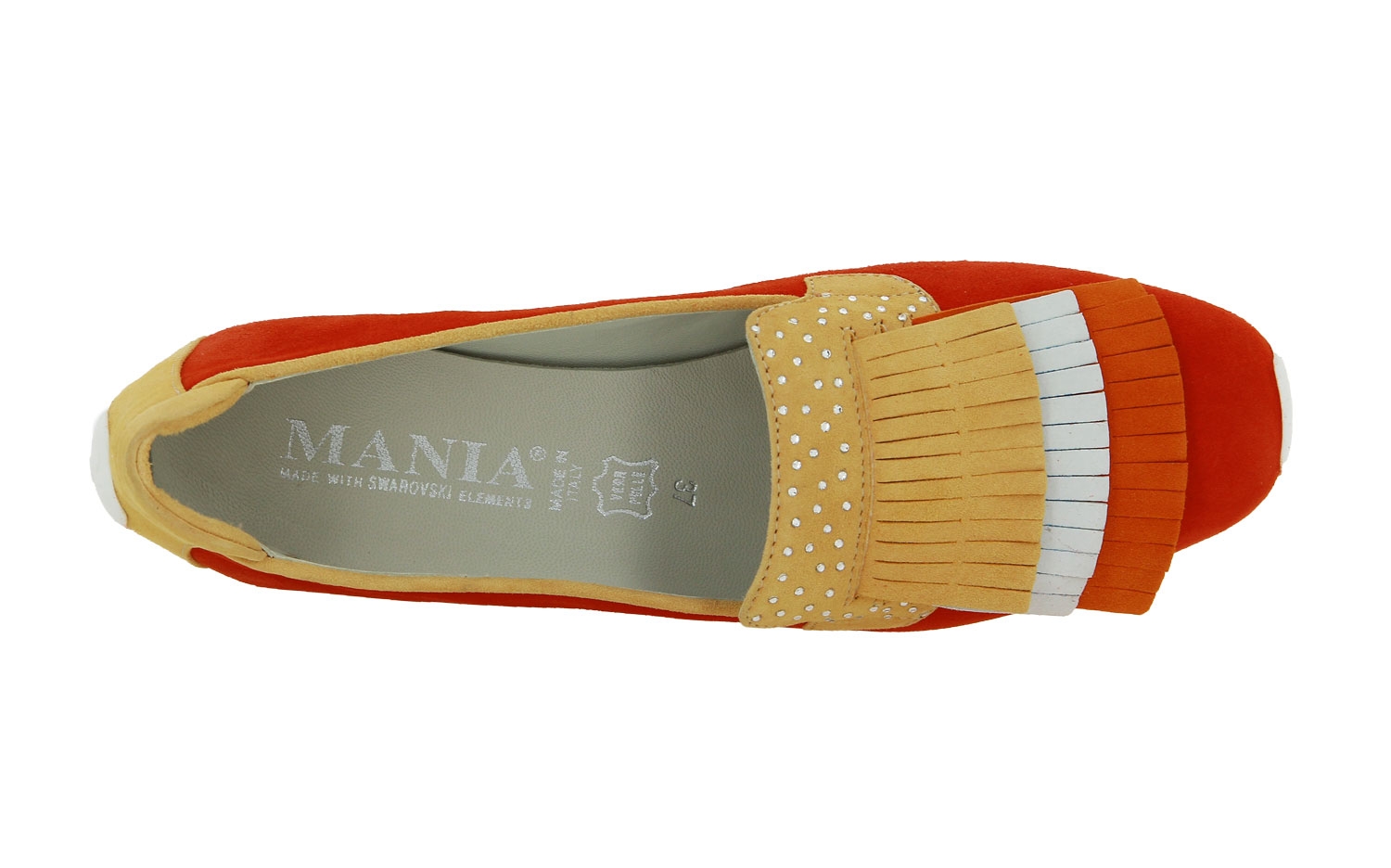 Mania Slipper CAMOSCIO ARANCIONE BIANCO (38½)