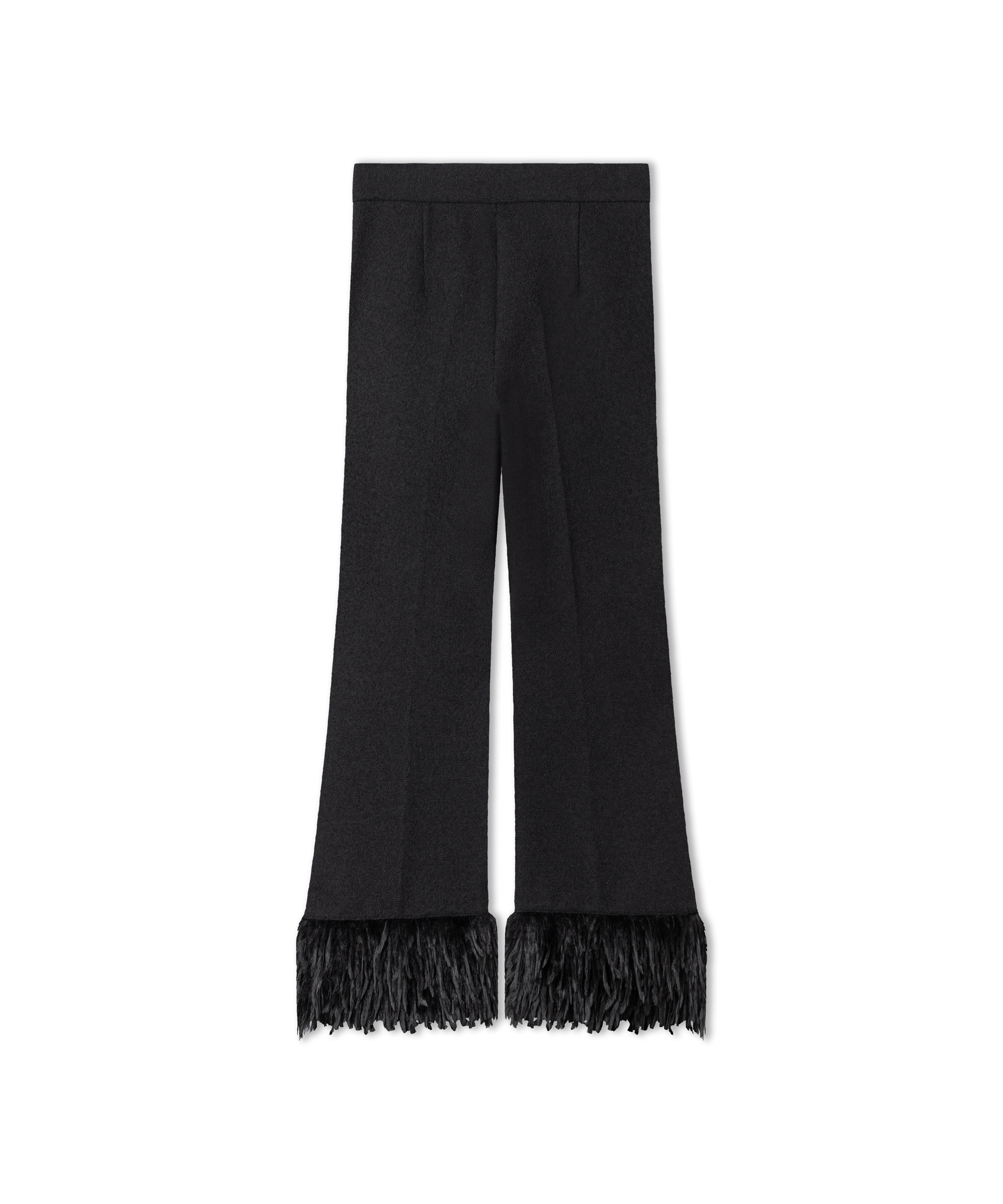 Cambio Stoffhose FAITH mit edlem Federbesatz- schwarz/ black 
